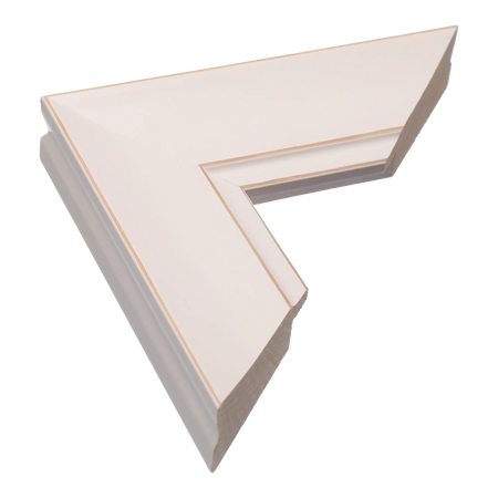 Hermitage in white picture frame