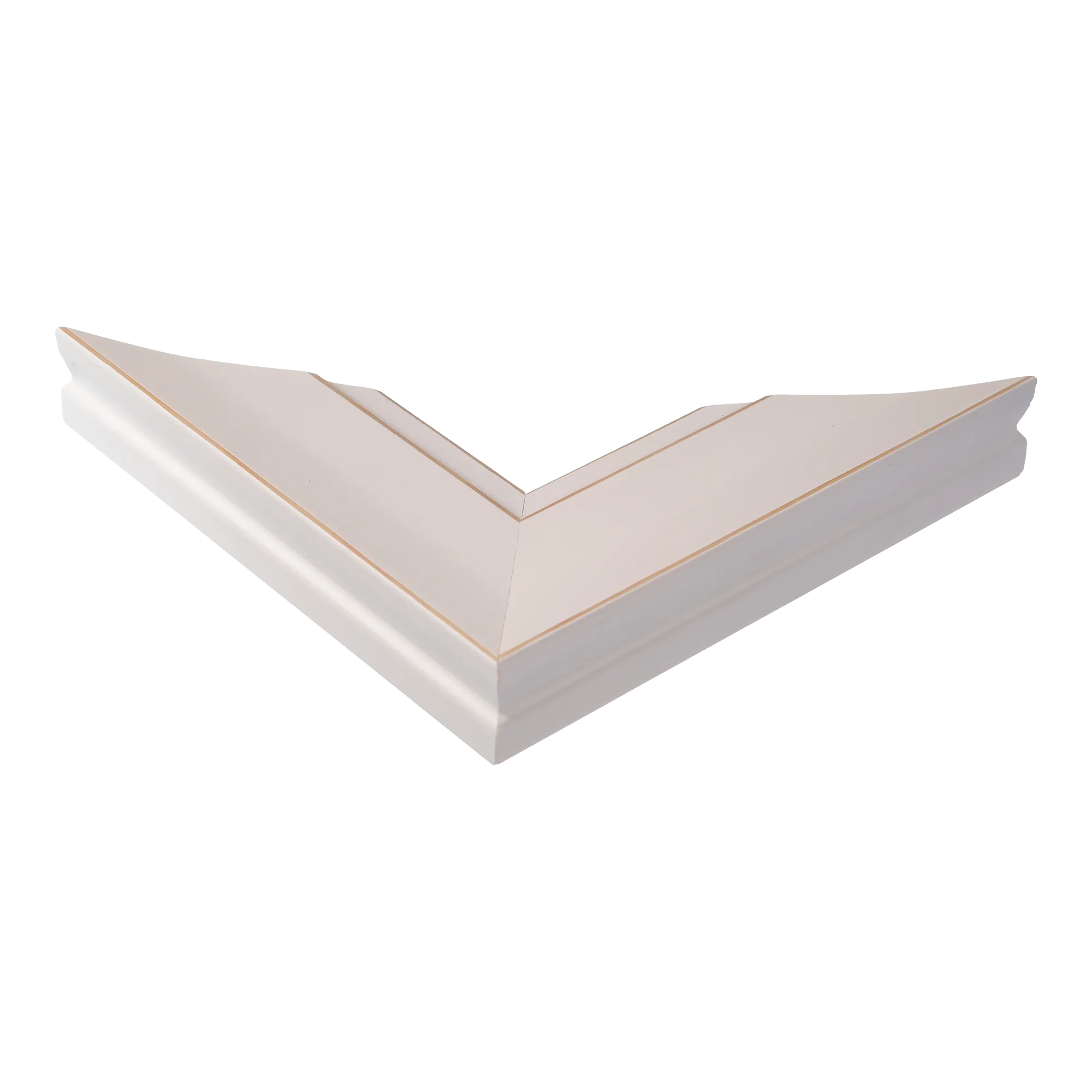 Corner view of Hermitage in white picture frame