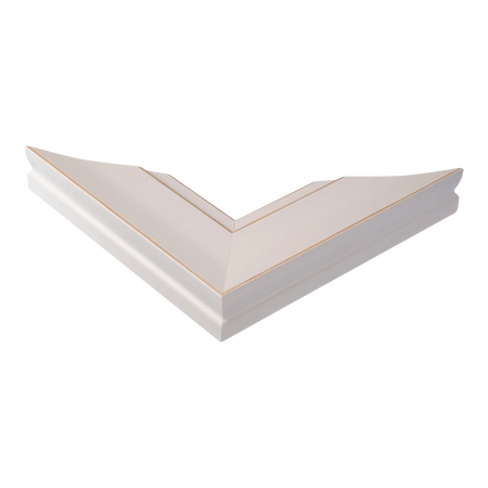 Corner view of Hermitage in white picture frame