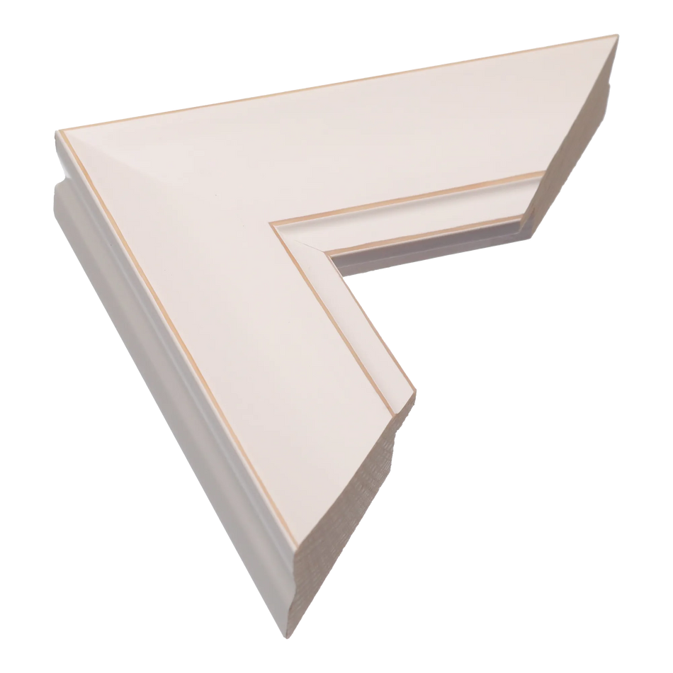 Hermitage in white picture frame