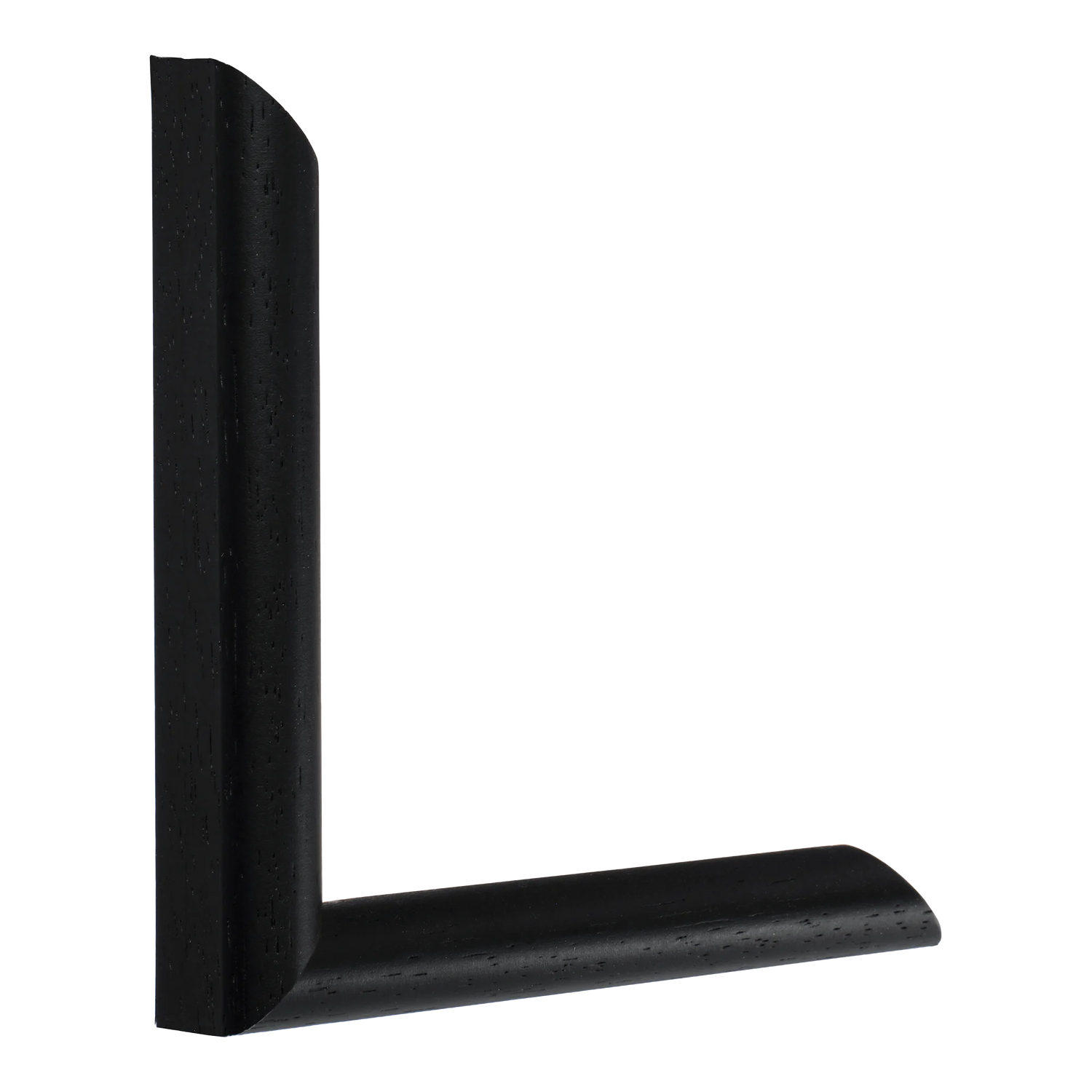 Vertical view of hockey i black grain picture frame sample