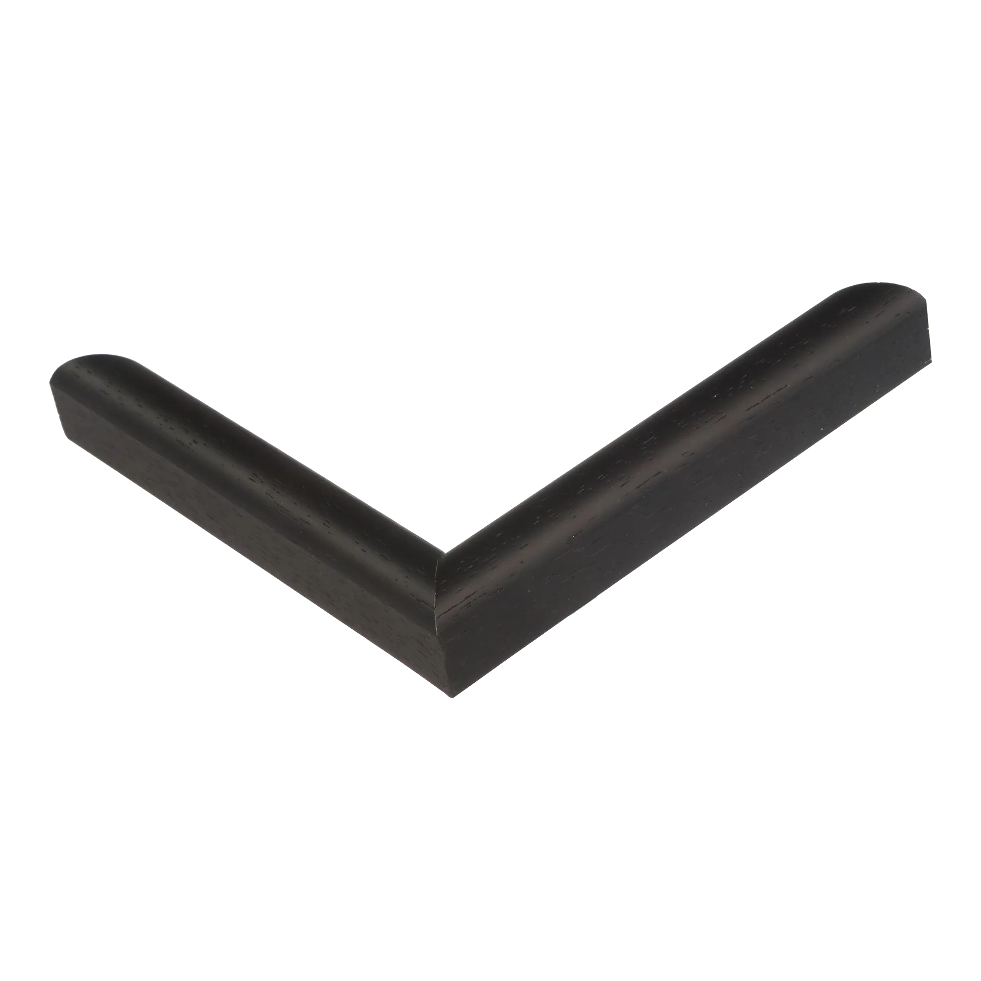 Corner view of Hockey I in black grain picture frame