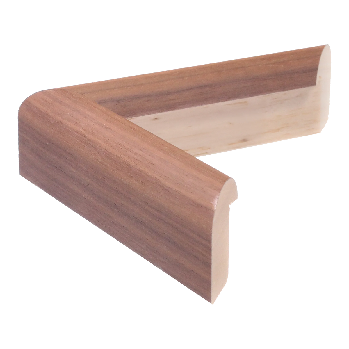 Side view of Hockey I picture frame in oak