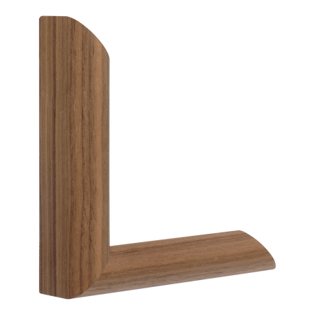 Vertical view of hockey i oak picture frame sample