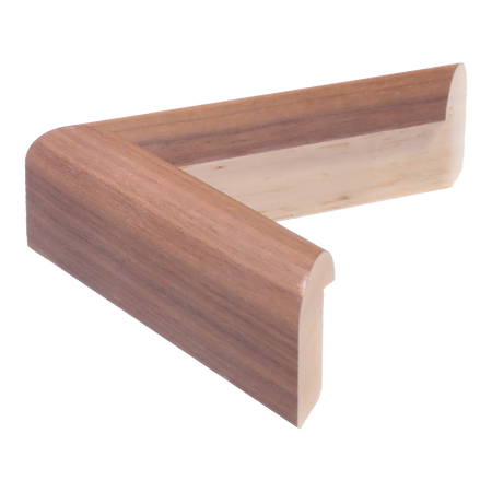 Side view of Hockey I picture frame in oak