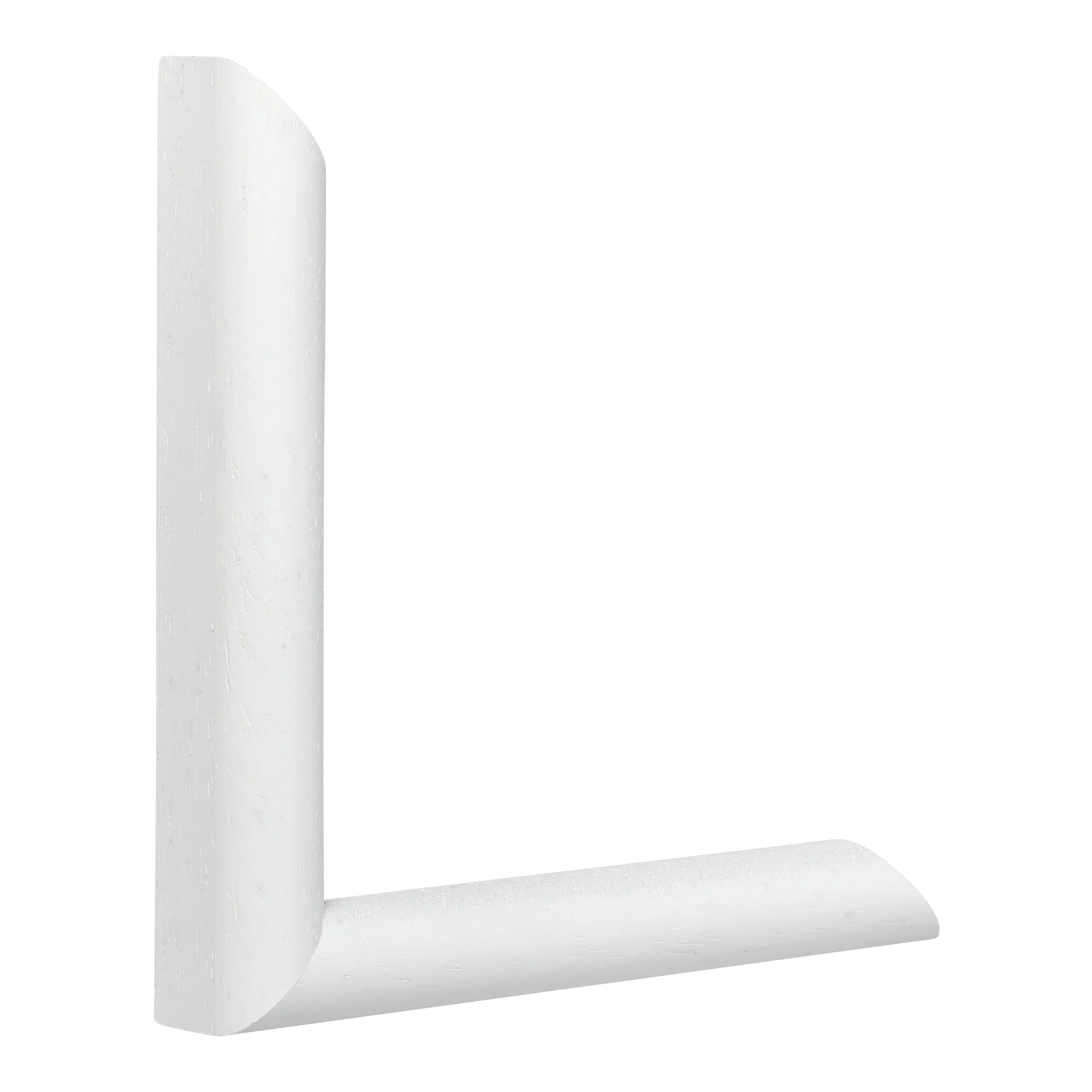 Vertical view of hockey i white grain picture frame