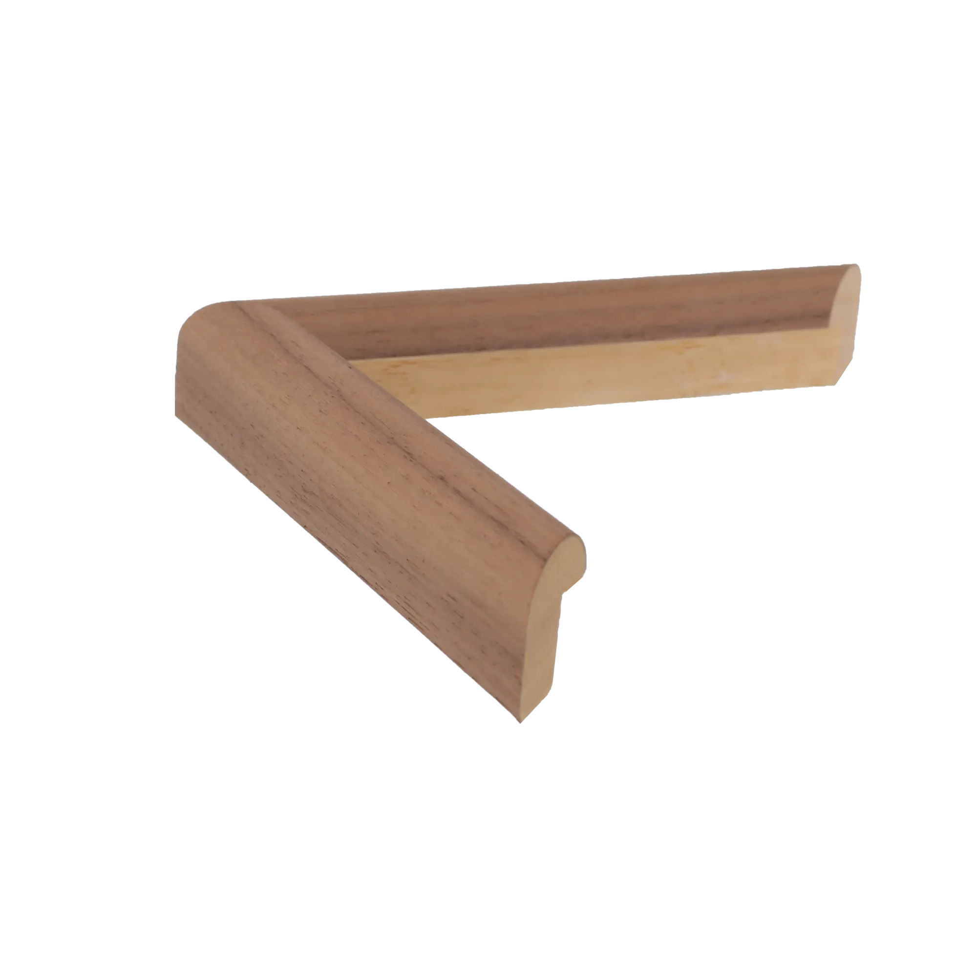 Side view of Hockey I picture frame in walnut