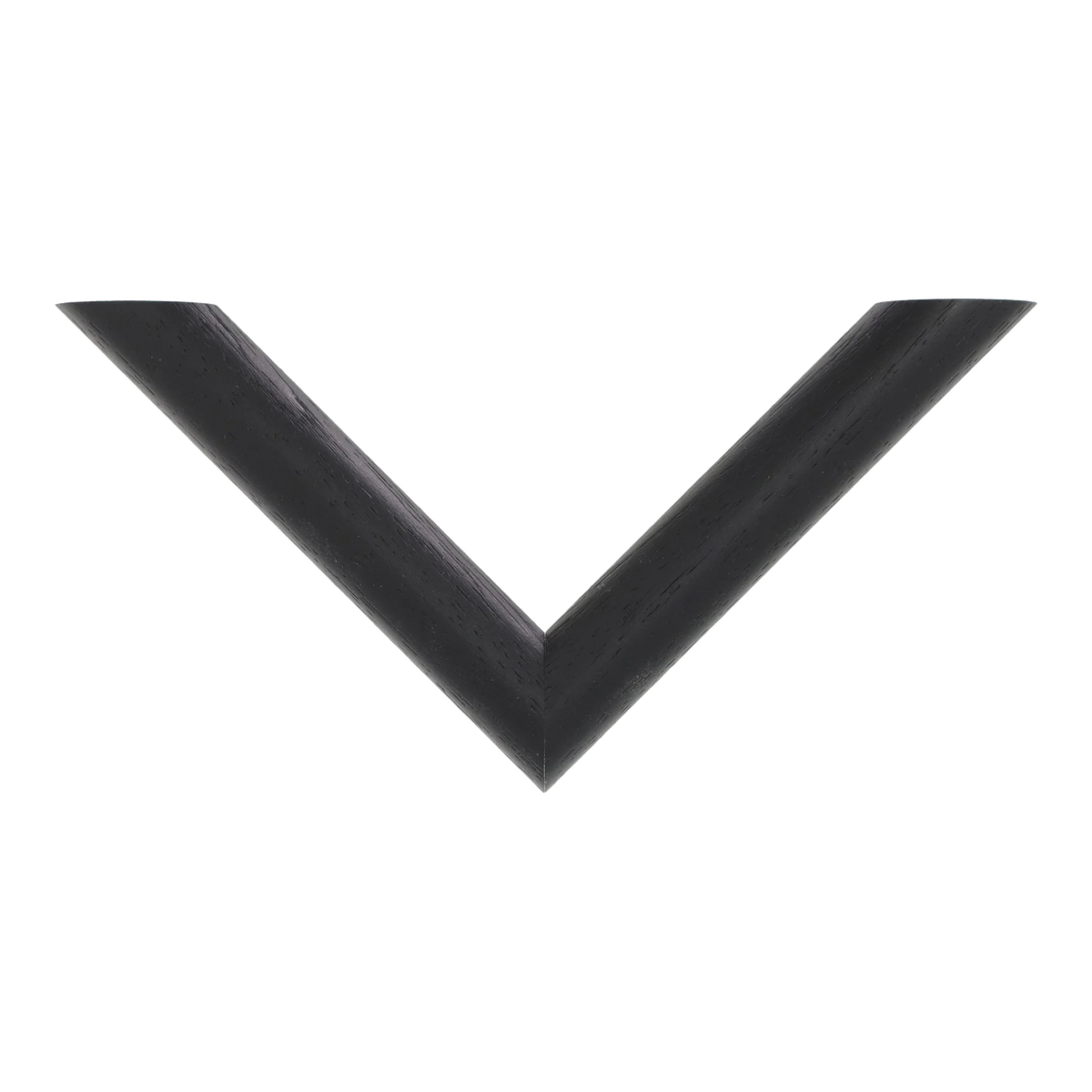 Top view of Hockey II picture frame in black grain