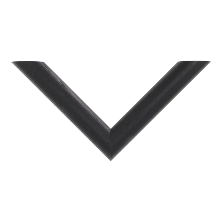 Top view of Hockey II picture frame in black grain