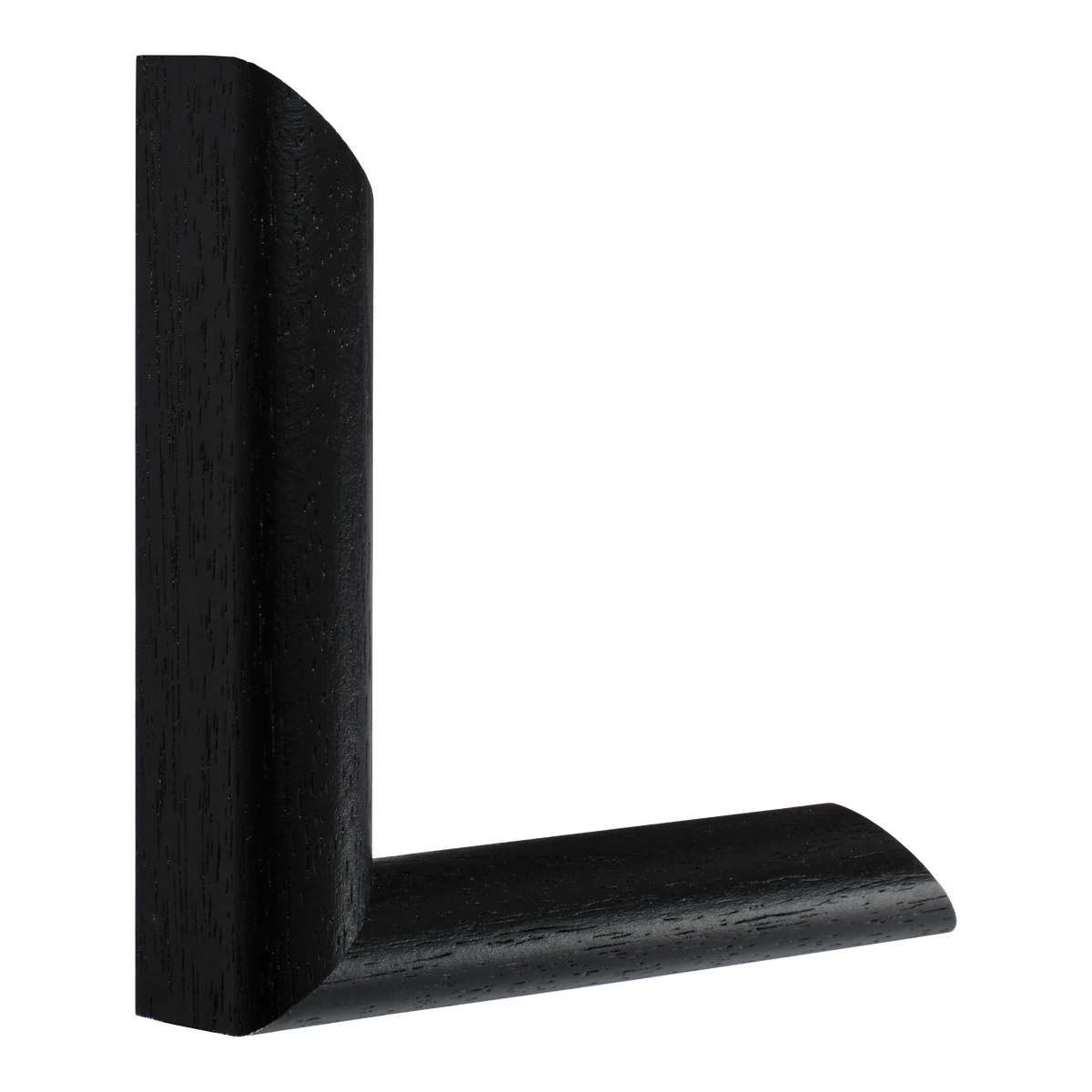 Vertical view of hockey ii black grain picture frame