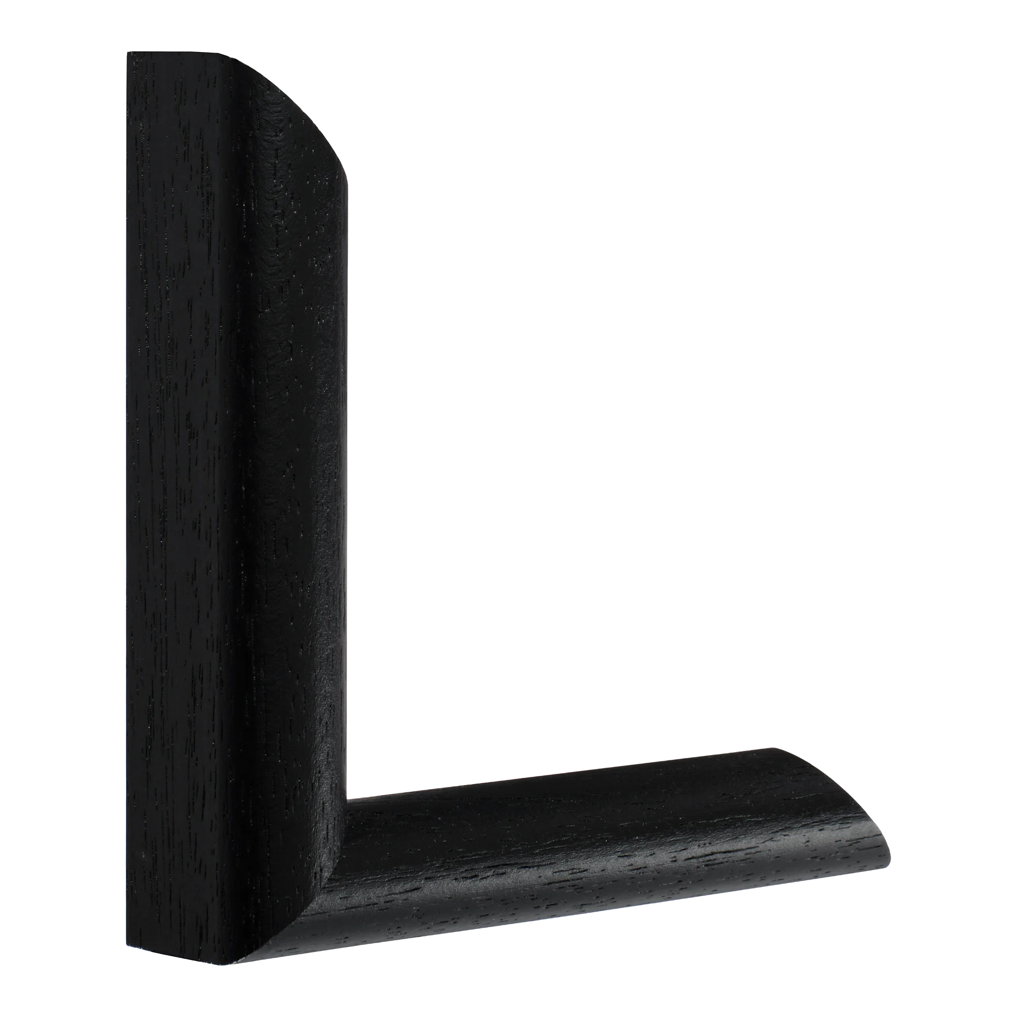 Vertical view of hockey ii black grain picture frame