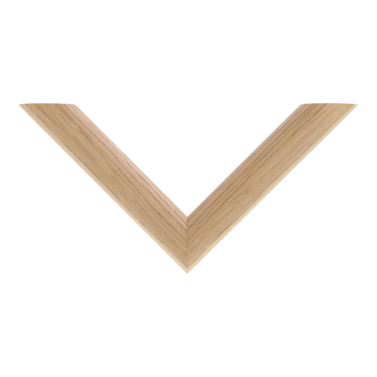Top view of Hockey II picture frame in oak