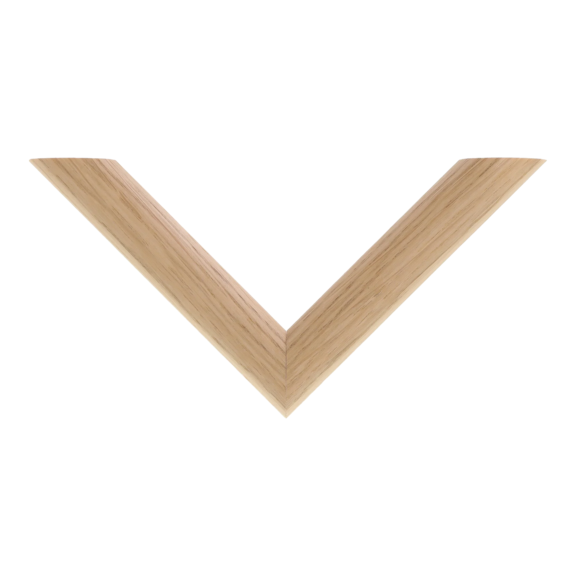 Top view of Hockey II picture frame in oak