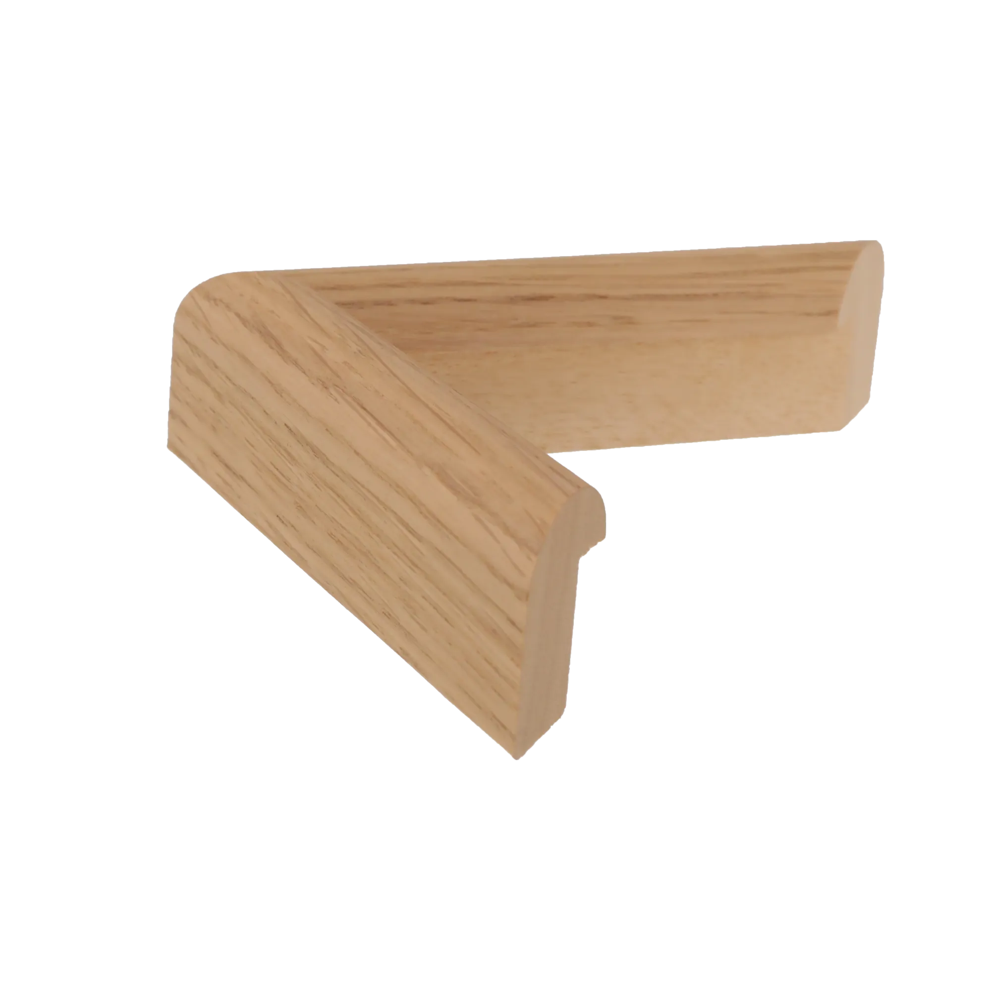 Side view of Hockey II picture frame in oak