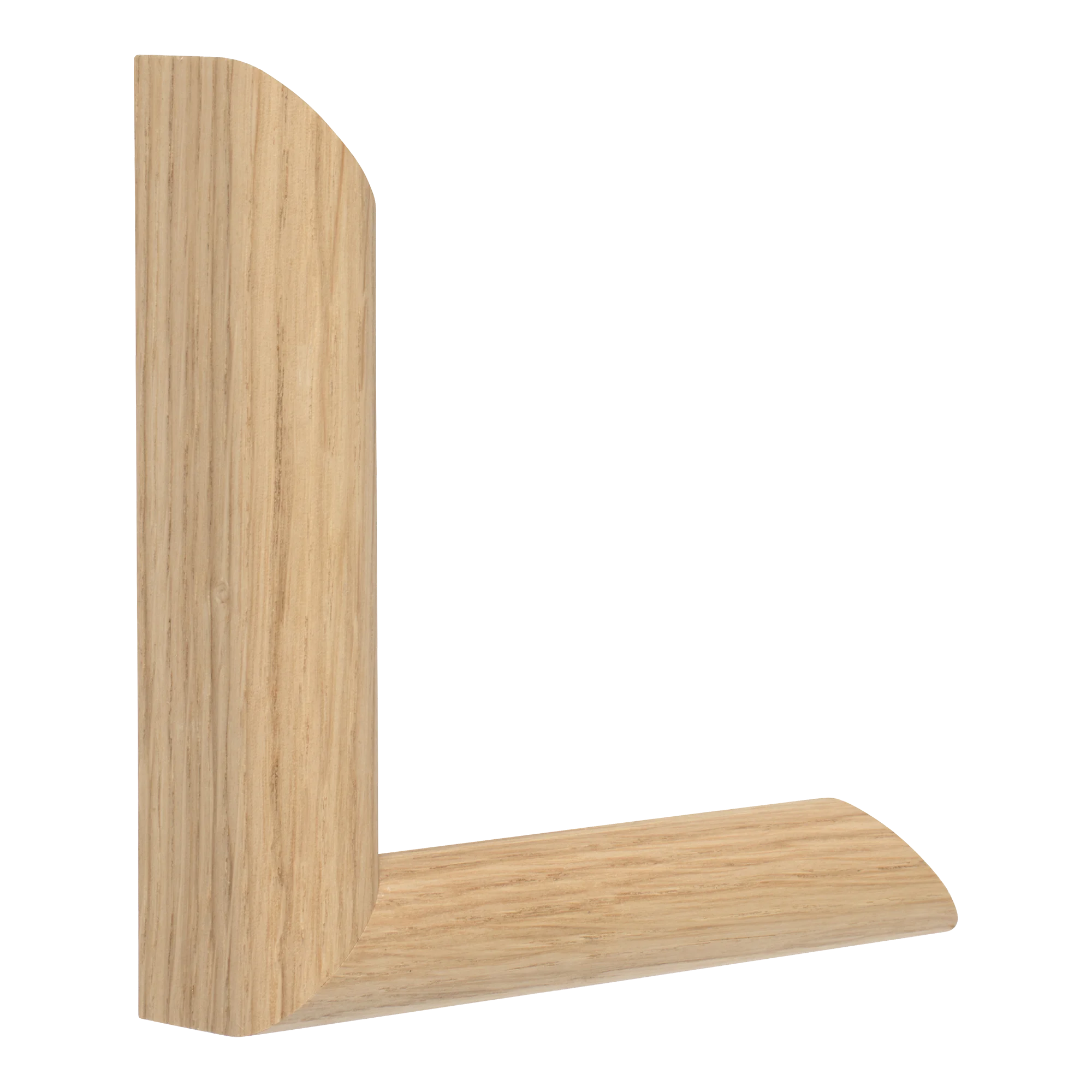 Vertical view of hockey ii oak picture frame