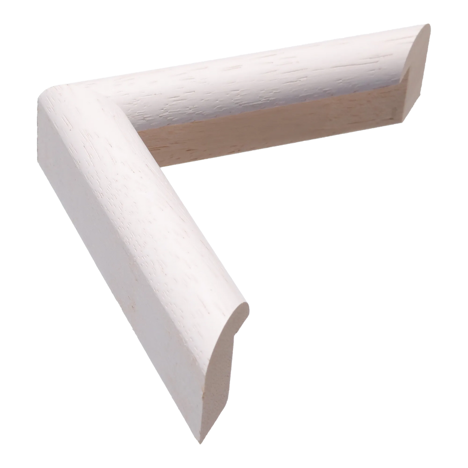 Hockey II in white grain picture frame