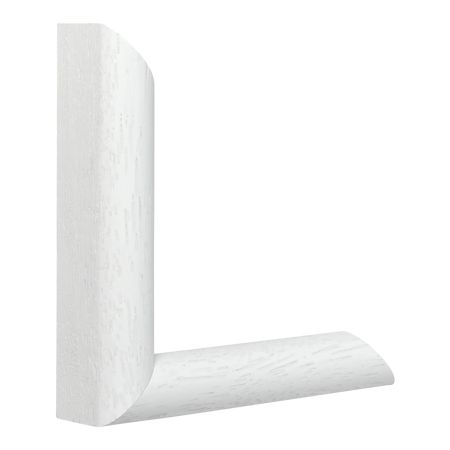 Vertical view of hockey ii white grain picture frame sample