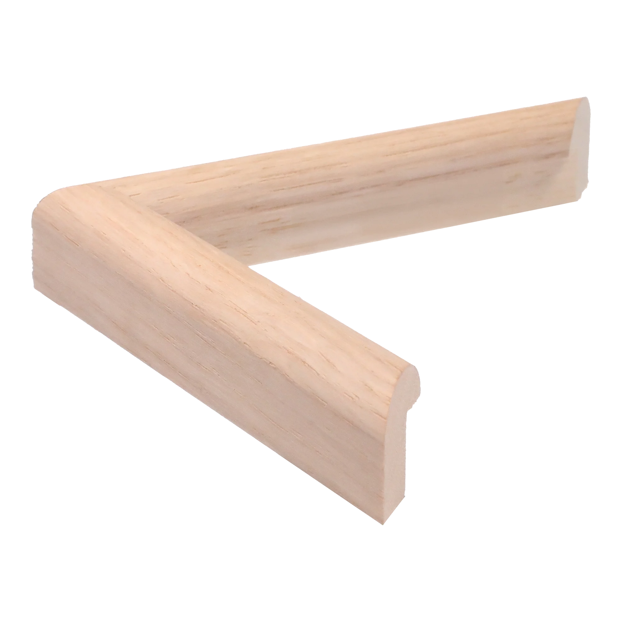Side view of Hockey II picture frame in walnut