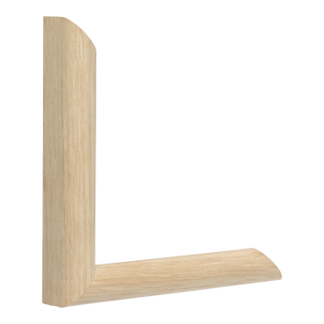 Vertical view of hockey ii walnut picture frame sample