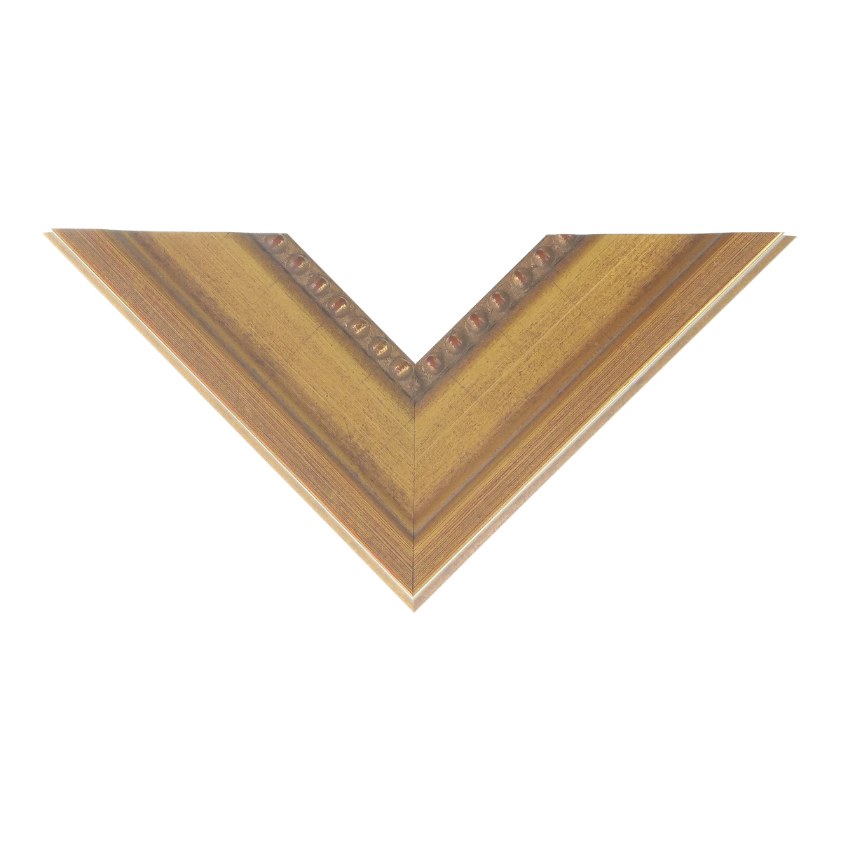 Top view of Laurel picture frame in gold