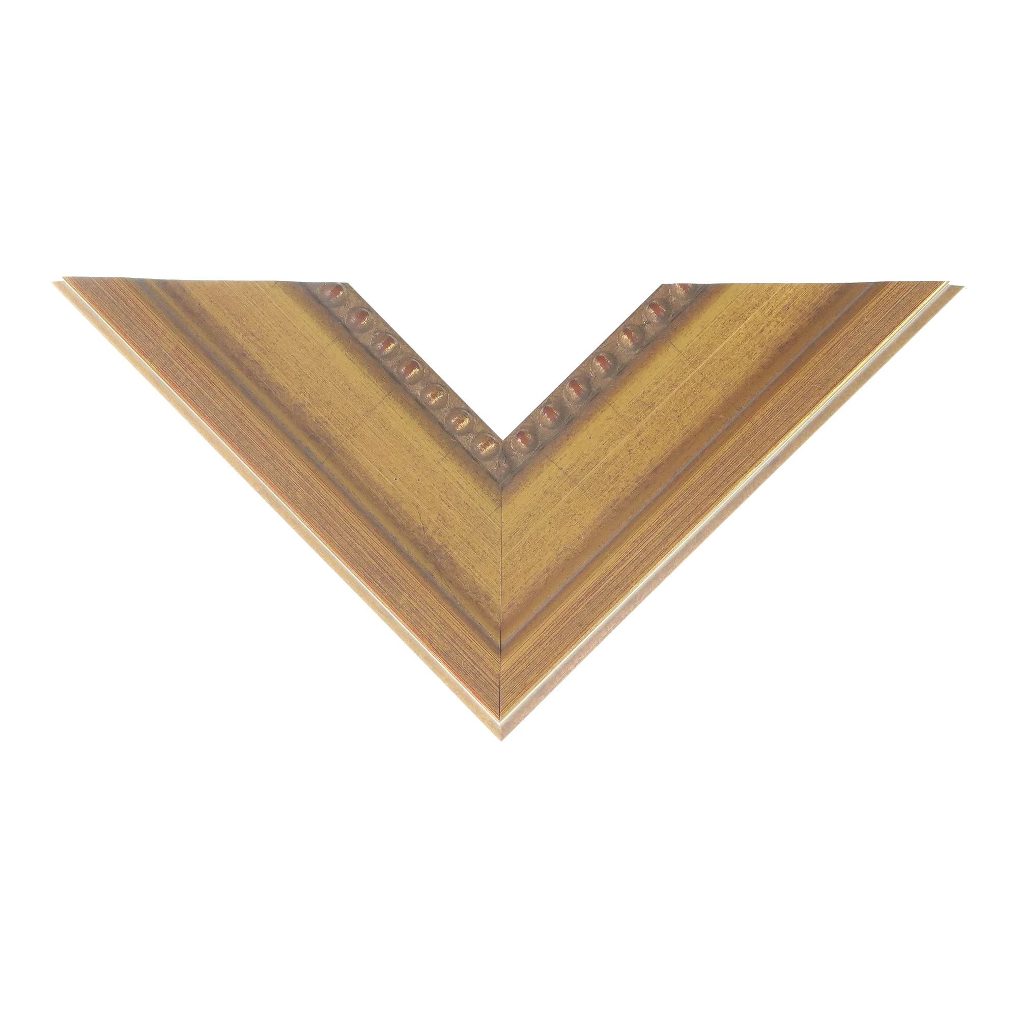 Top view of Laurel picture frame in gold