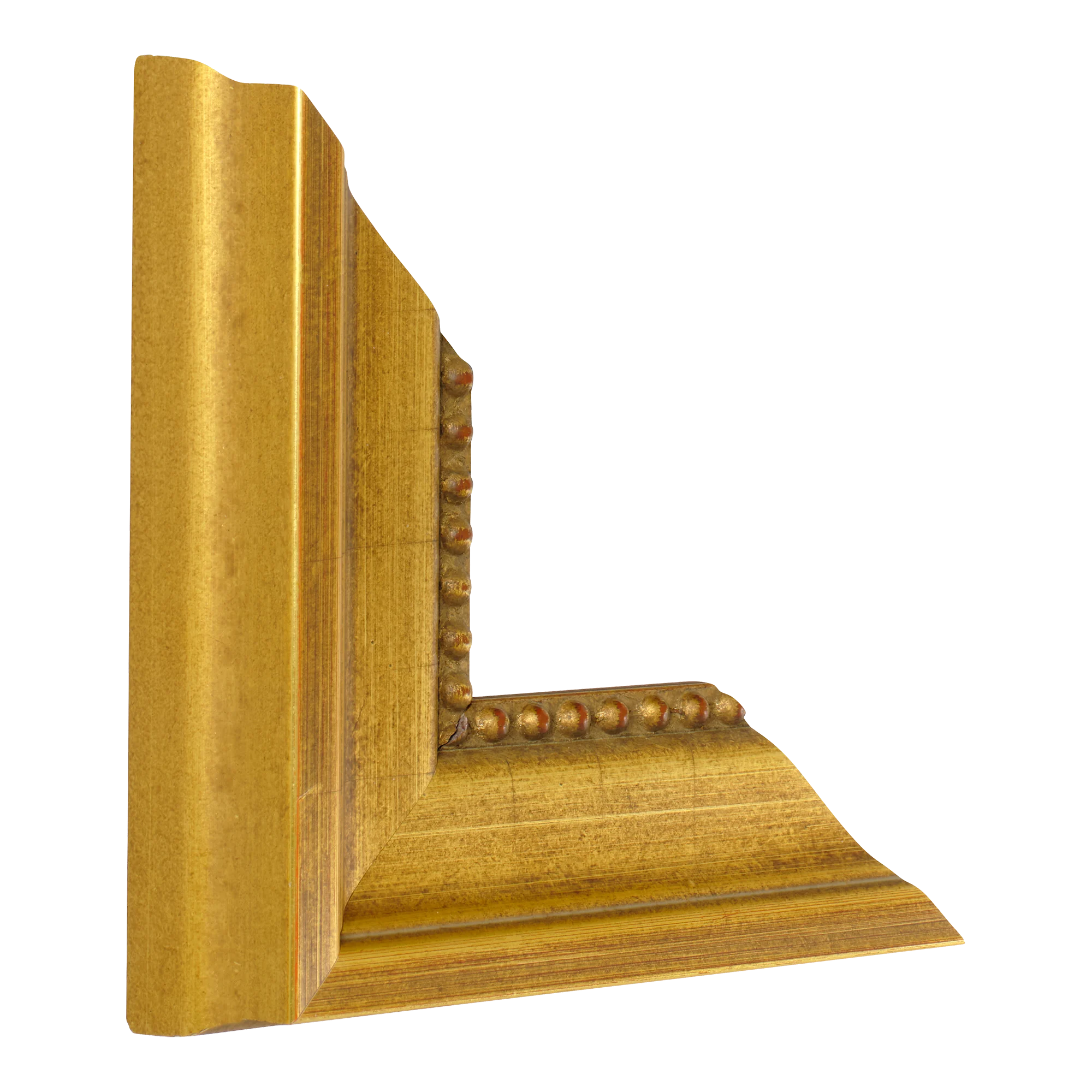 Vertical view of laurel gold picture frame