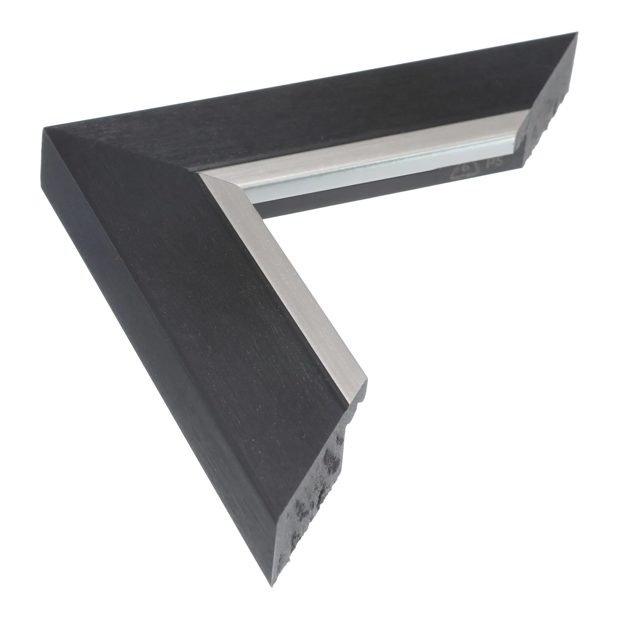 Inset in black & silver picture frame