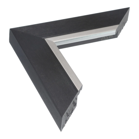 Inset in black & silver picture frame