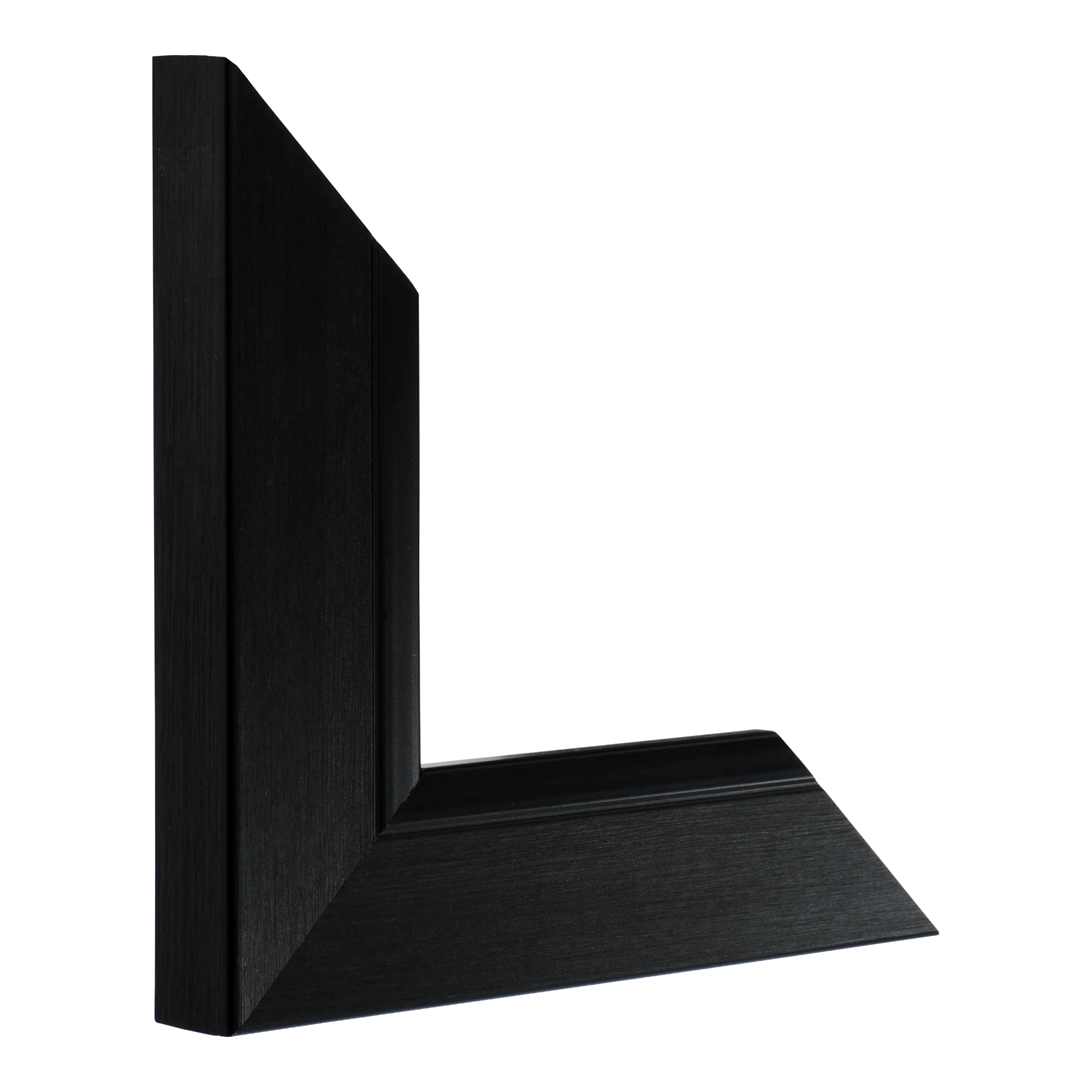 Inset in black picture frame