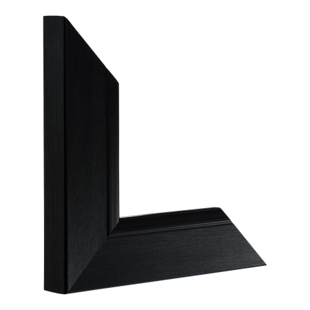 Inset in black picture frame