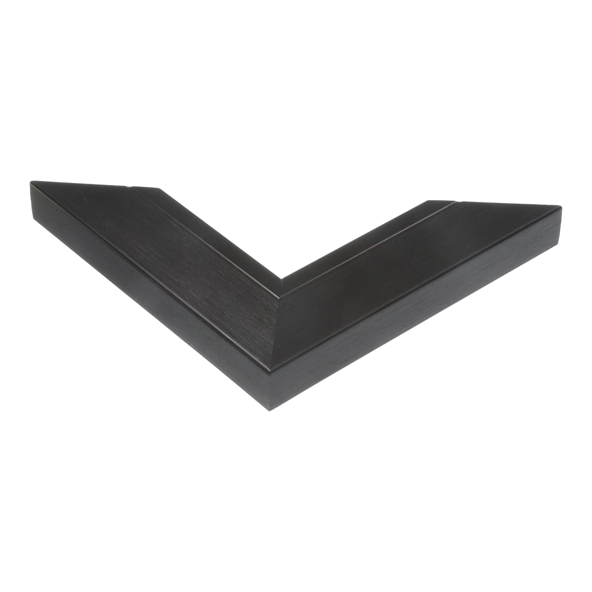 Corner view of Inset in black picture frame