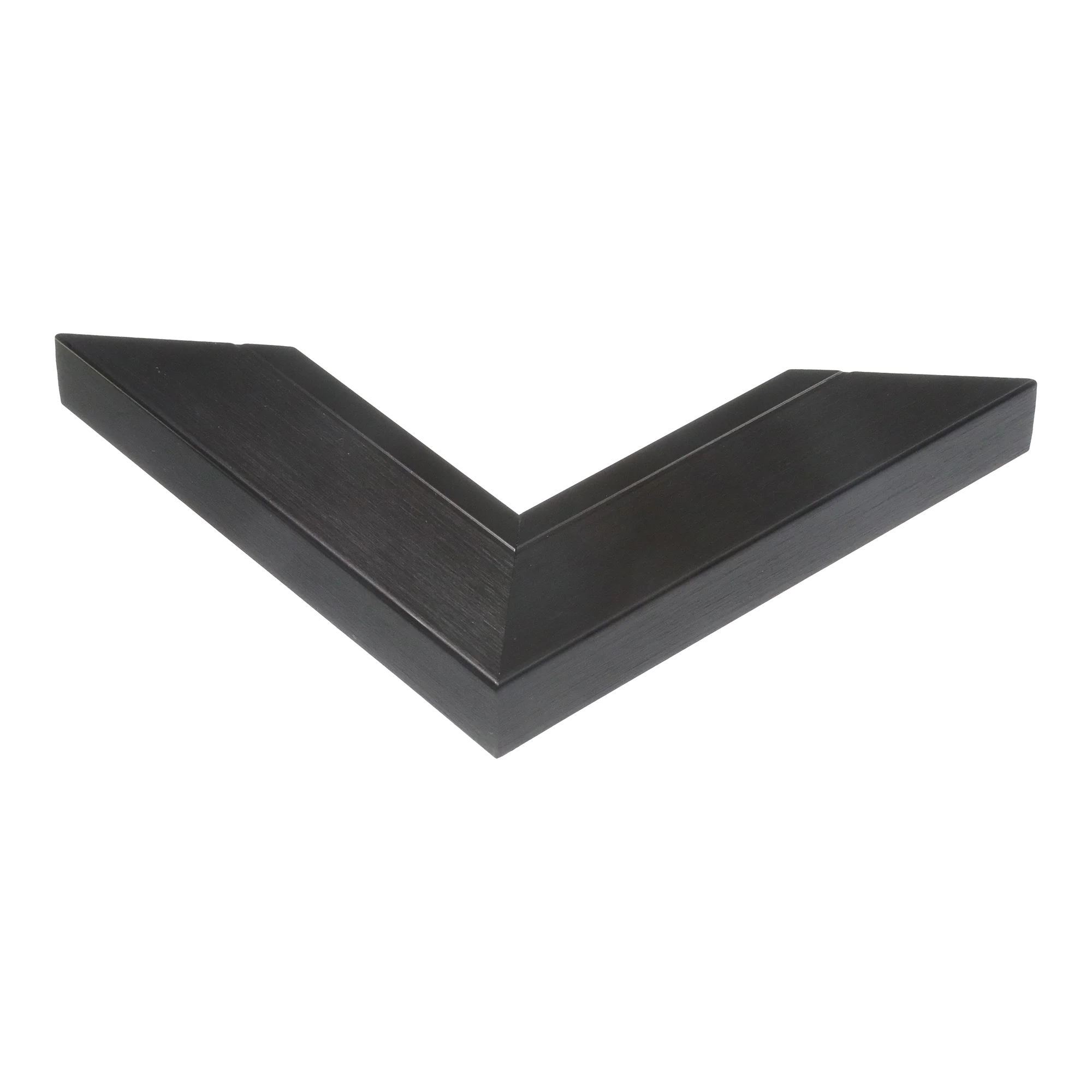 Corner view of Inset in black picture frame