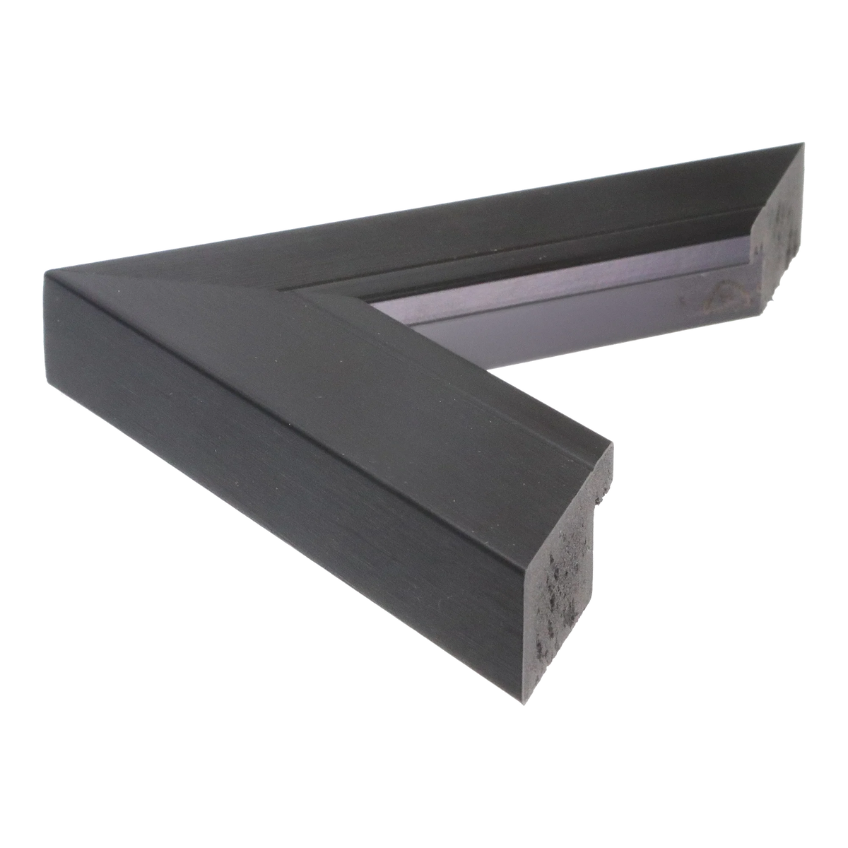 Side view of Inset picture frame in black