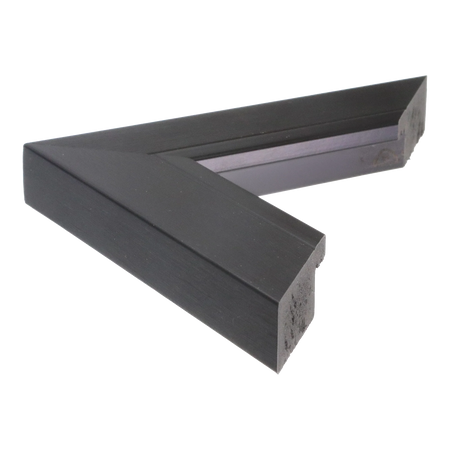 Side view of Inset picture frame in black