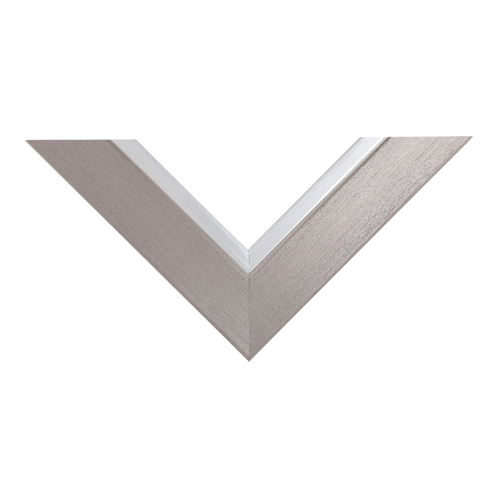 Top view of Inset picture frame in gunmetal & silver