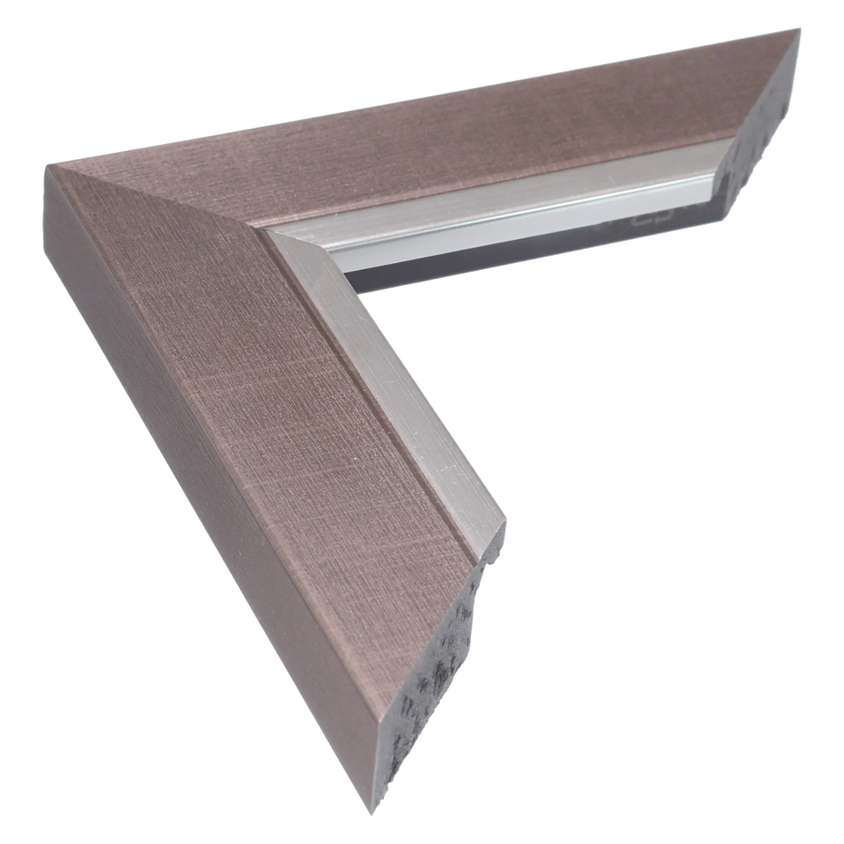 Inset in gunmetal & silver picture frame