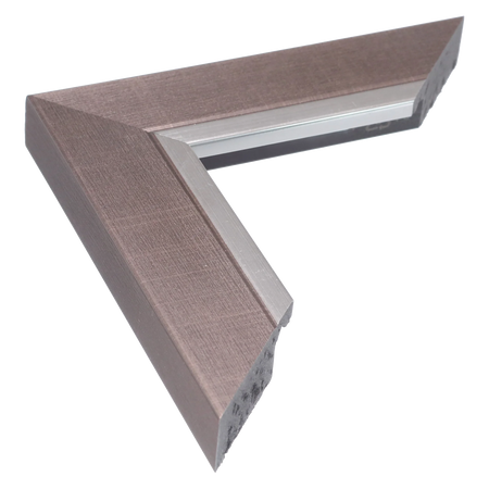 Inset in gunmetal & silver picture frame