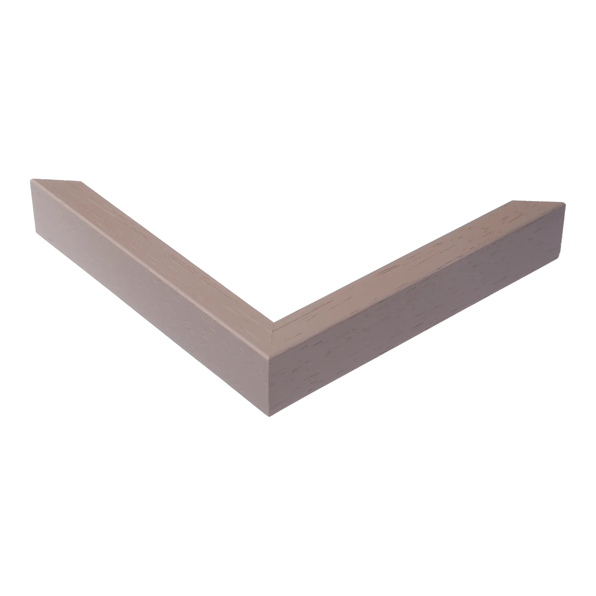 Corner view of Intra in taupe picture frame
