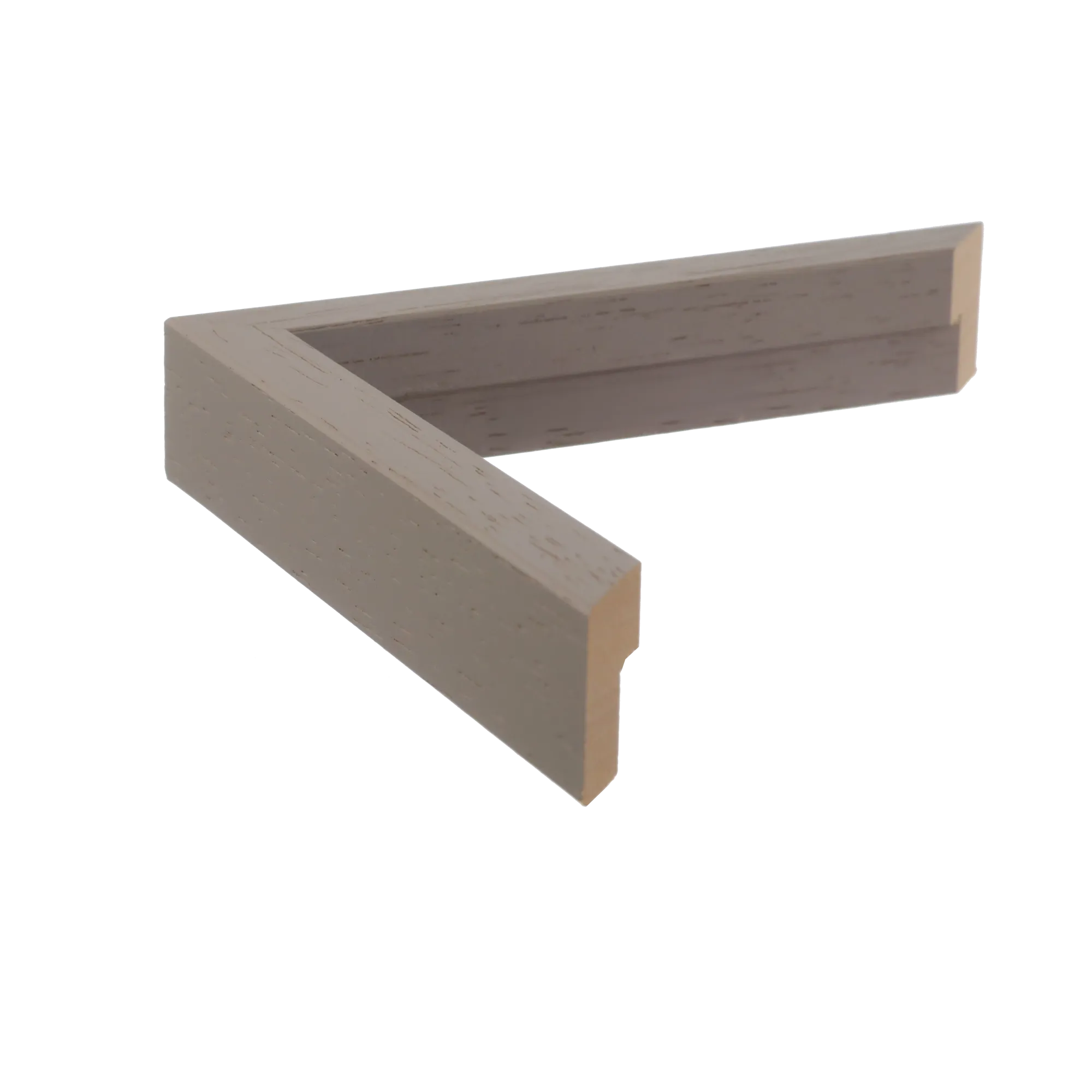 Side view of Intra picture frame in taupe