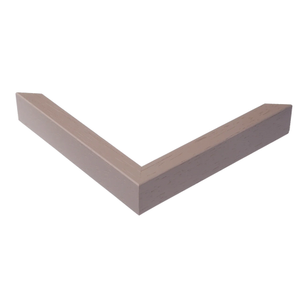 Corner view of Intra in taupe picture frame
