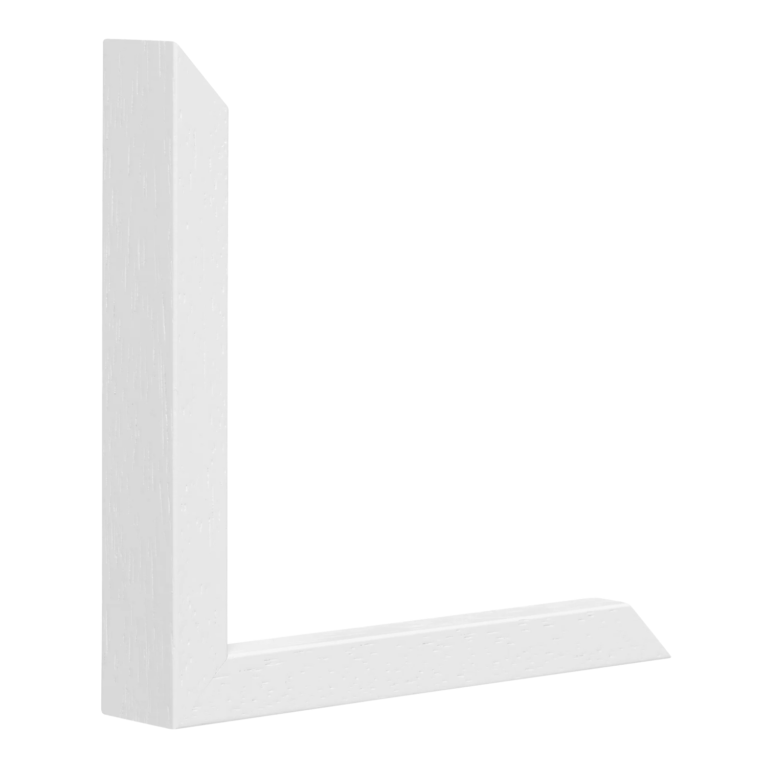 Vertical view of intra white picture frame