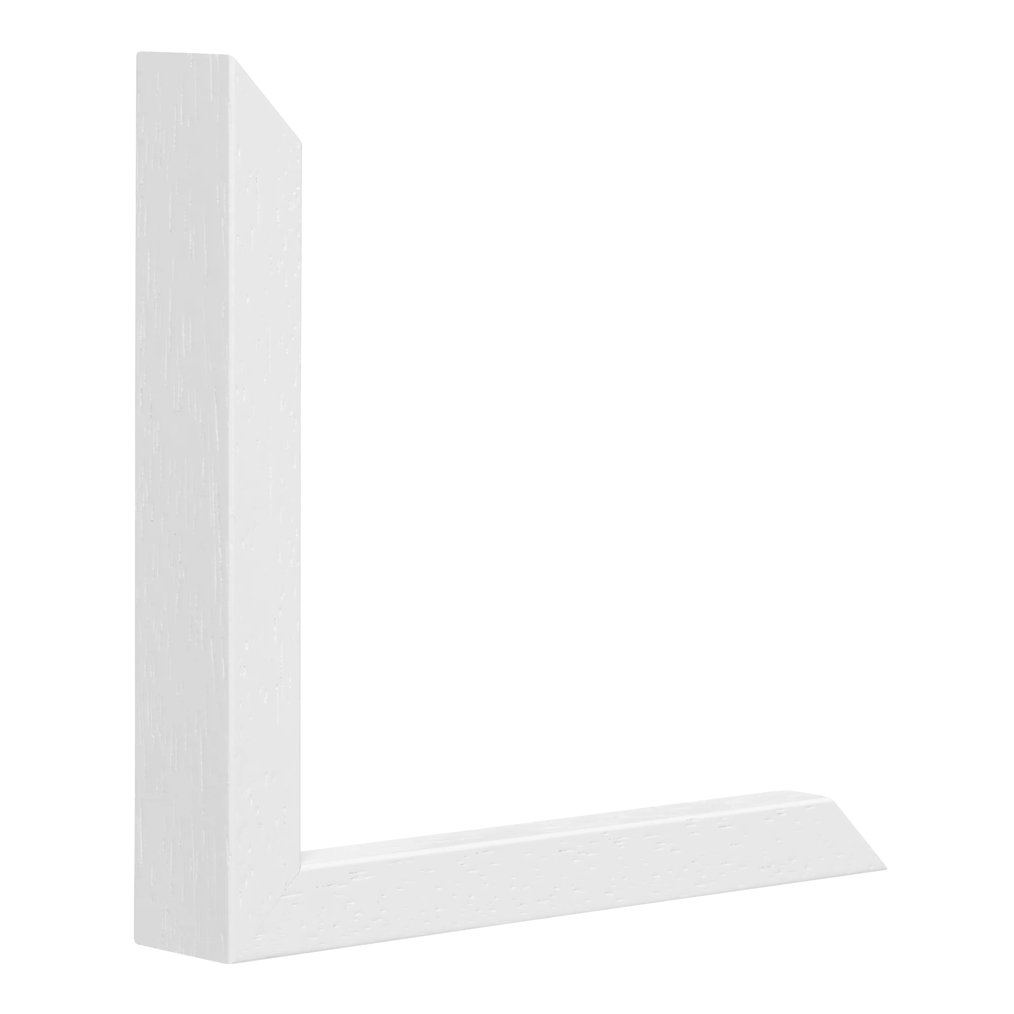 Vertical view of intra white picture frame