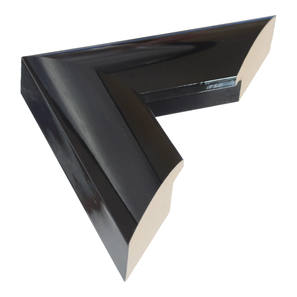 Lacquer in black picture frame