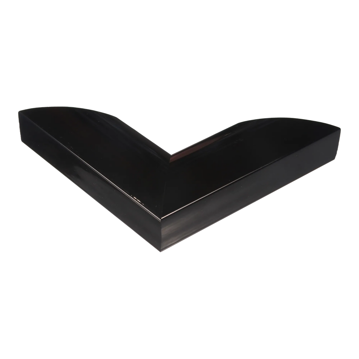 Corner view of Lacquer in black picture frame