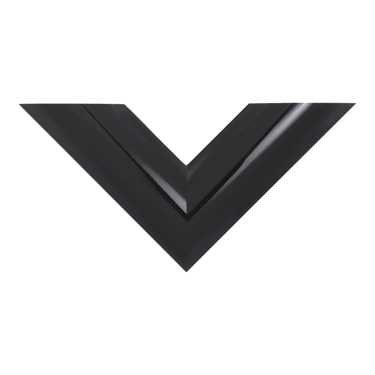 Top view of Lacquer picture frame in black