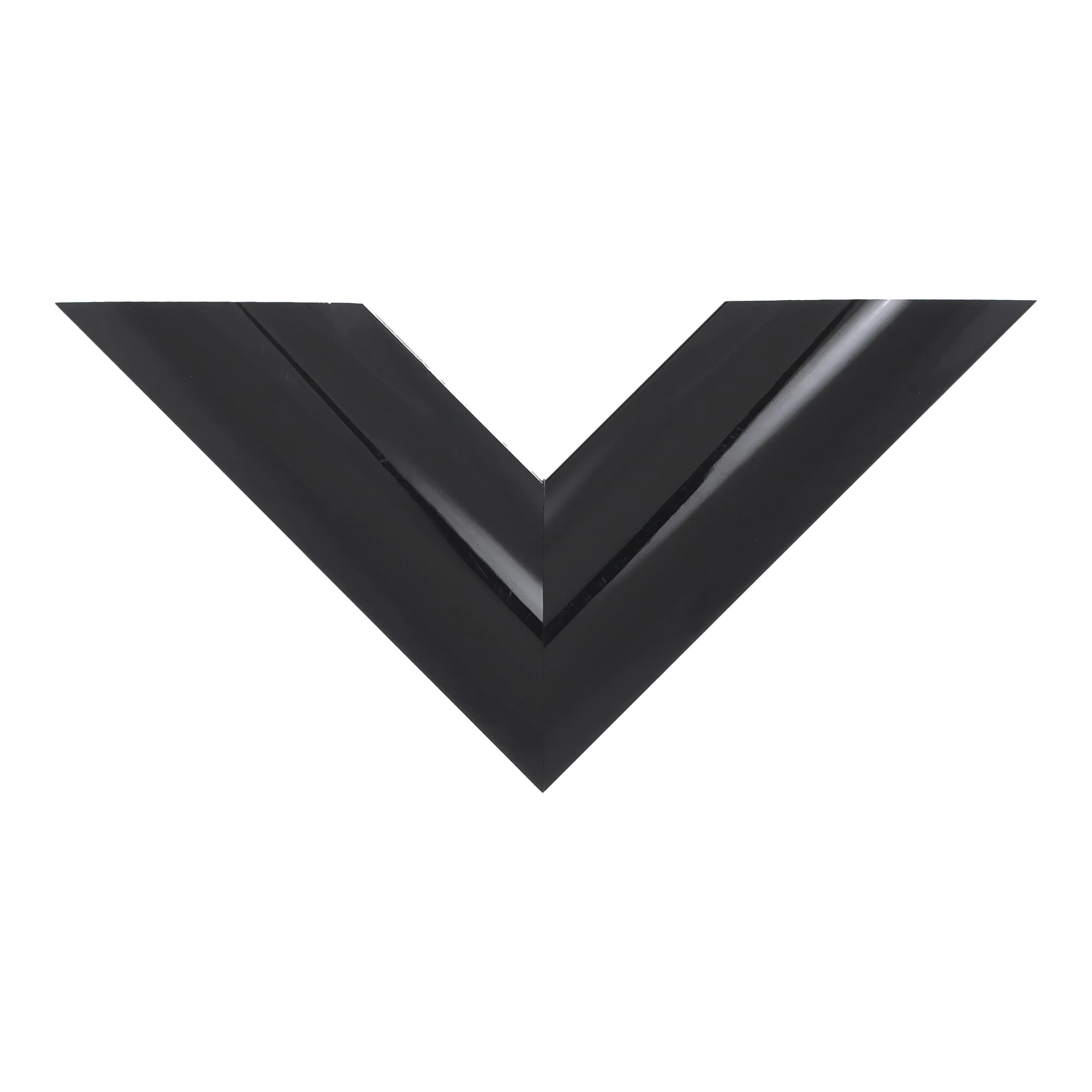 Top view of Lacquer picture frame in black