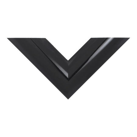 Top view of Lacquer picture frame in black
