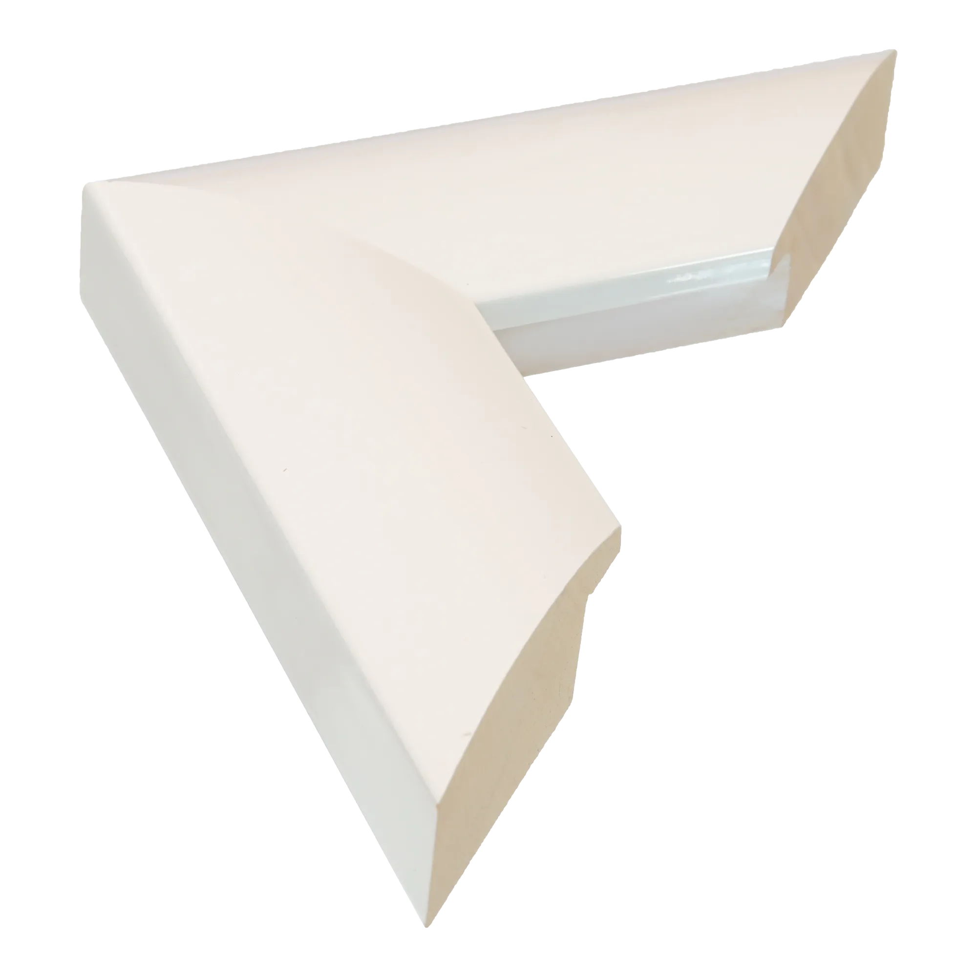 Lacquer in white picture frame