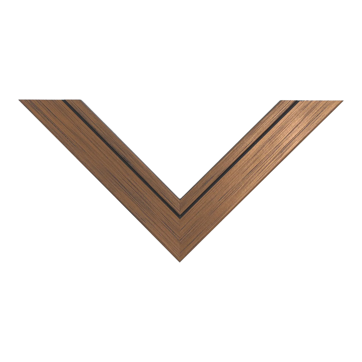 Top view of Lined picture frame in bronze
