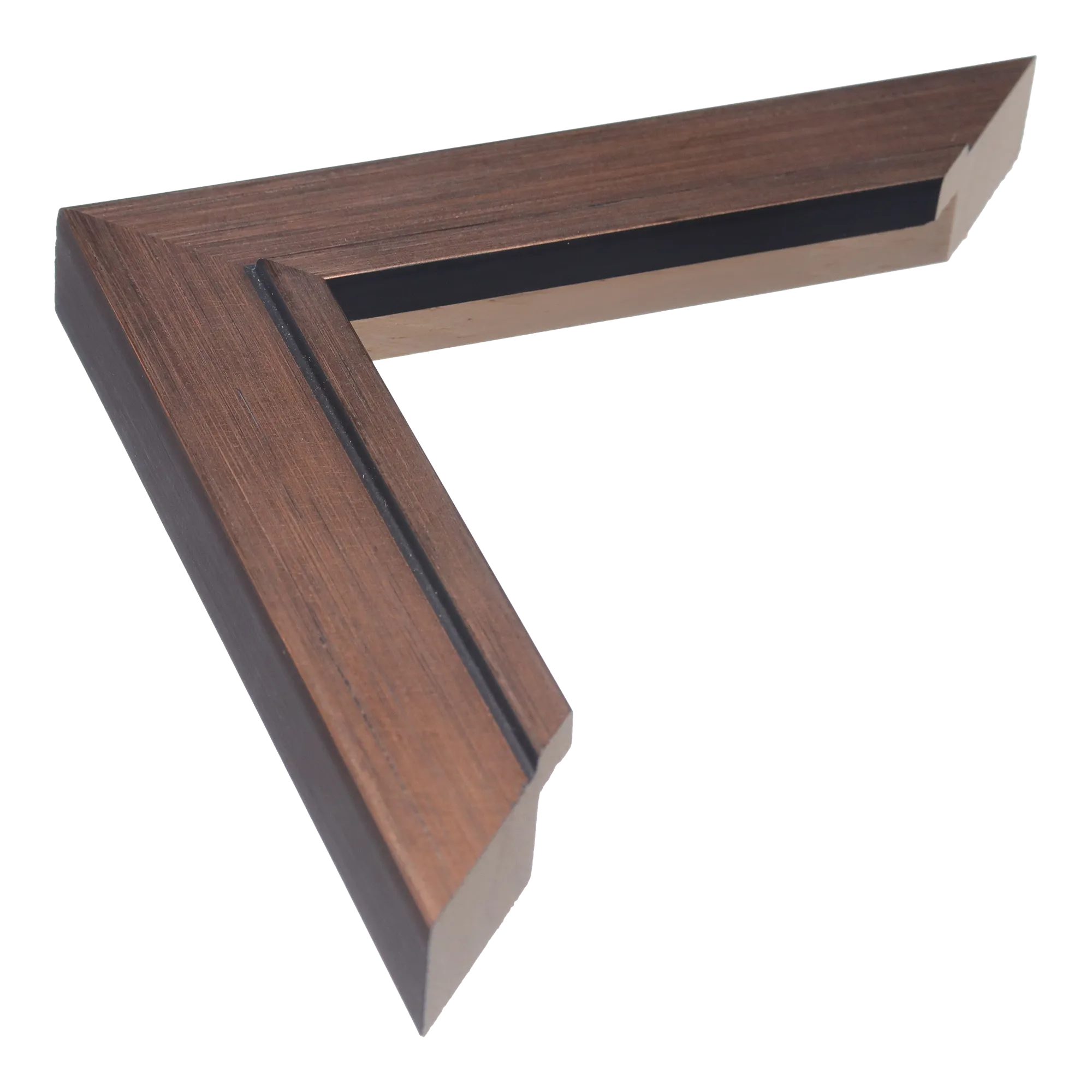 Lined in bronze picture frame